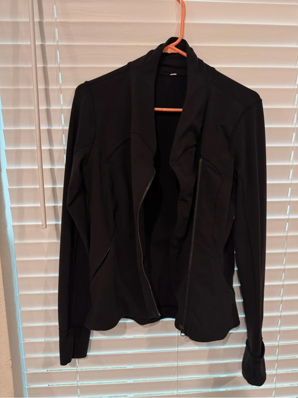 lululemon athletica Black Asymmetric Zip Utility Jacket